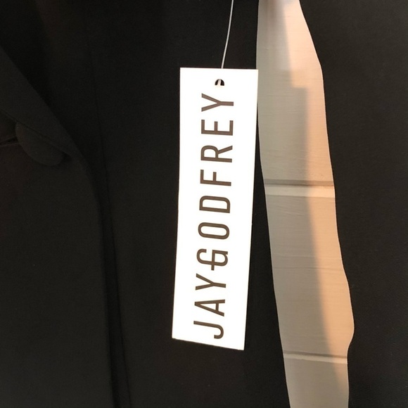 Jay Godfrey Conway Cropped Tuxedo One Piece Jumpsuit - Picture 11 of 11